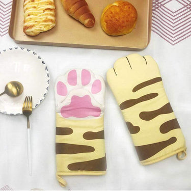 So Kawaii! Cat Paws Oven Mitt Gloves Oven Mitts & Pot Holders KittyNook Ginger Cat